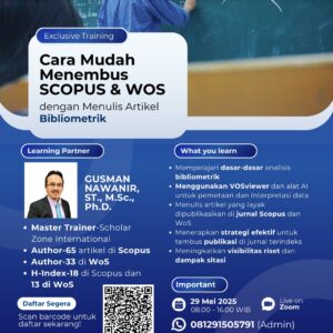 PELATIHAN MENULIS ARTIKEL BIBLIOMETRIK