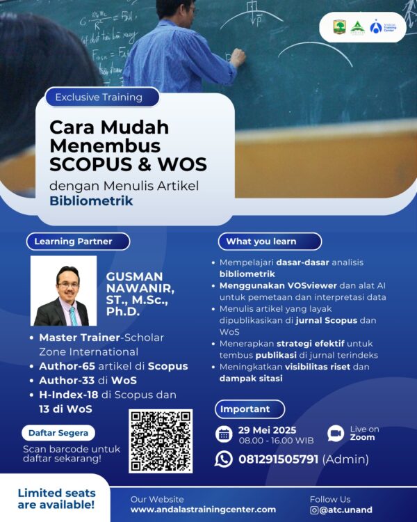 PELATIHAN MENULIS ARTIKEL BIBLIOMETRIK